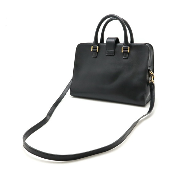 Saint Laurent Black Small Cabas Leather Handbag - Picture 1 of 9